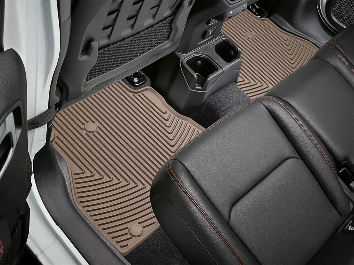 2020 + Jeep Gladiator Tan Rear Rubber Mats