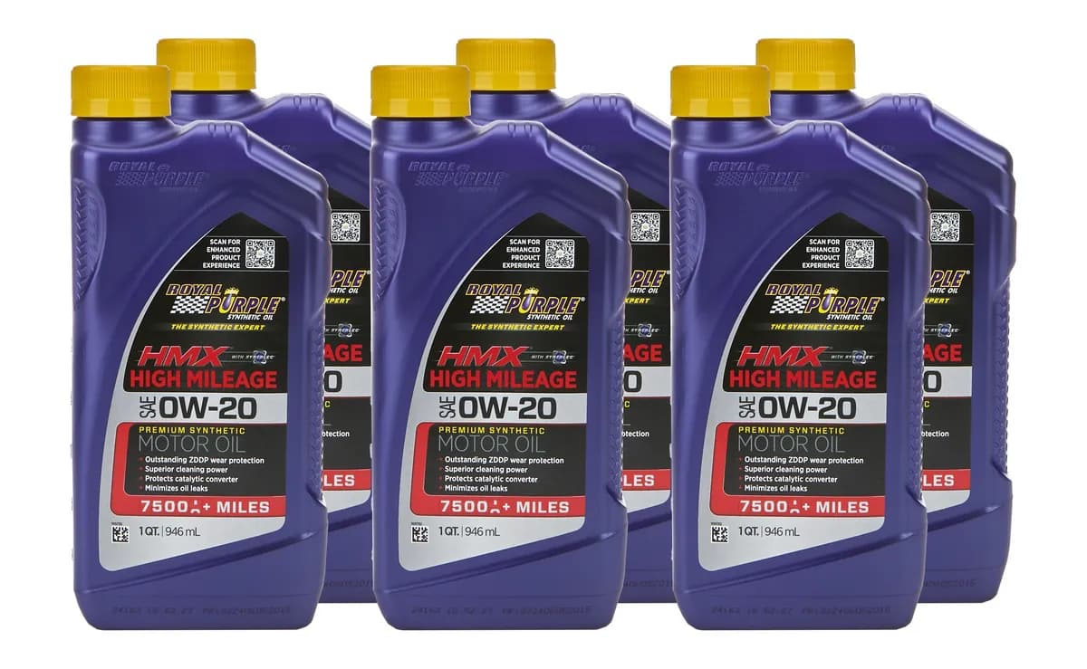 Hmx High Mileage Engine Oil 0w20 1 Qt Bottle Case Of 6
