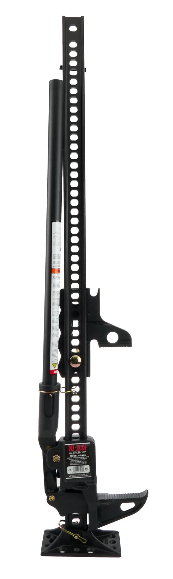 Hi-Lift 48 STEALTH Model 7000 lb. Capacity (4660 Rated Capacity). Unique Winch-Clamp-Spreader Attachment. All Matte Black Textured Finish SE-485PC