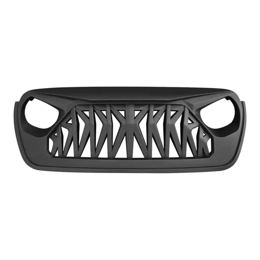 Shark Grille - Matte Black For 18+ Wrangler JL & Gladiator JT W/O Trailcam (ETA Late July)