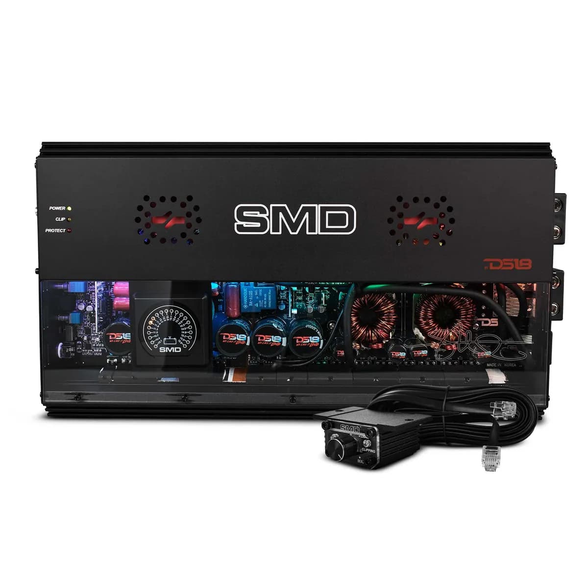 1-Channel | Class D | 5000 @ 1Î© | 3500 @ 2Î© | 2000 @ 4Î© Watts RMS | VM-1 Voltmeter Built-in | Digital LED Lights