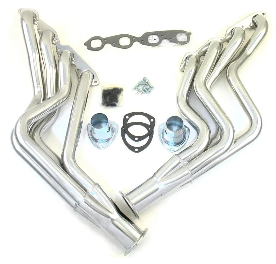 Patriot Long Tube Header 68-77 GM A, F, G Body, 68-87 PU 396-502 BBC 2" Primary 3 1/2" Collector Silver Ceramic Coated H8026-1