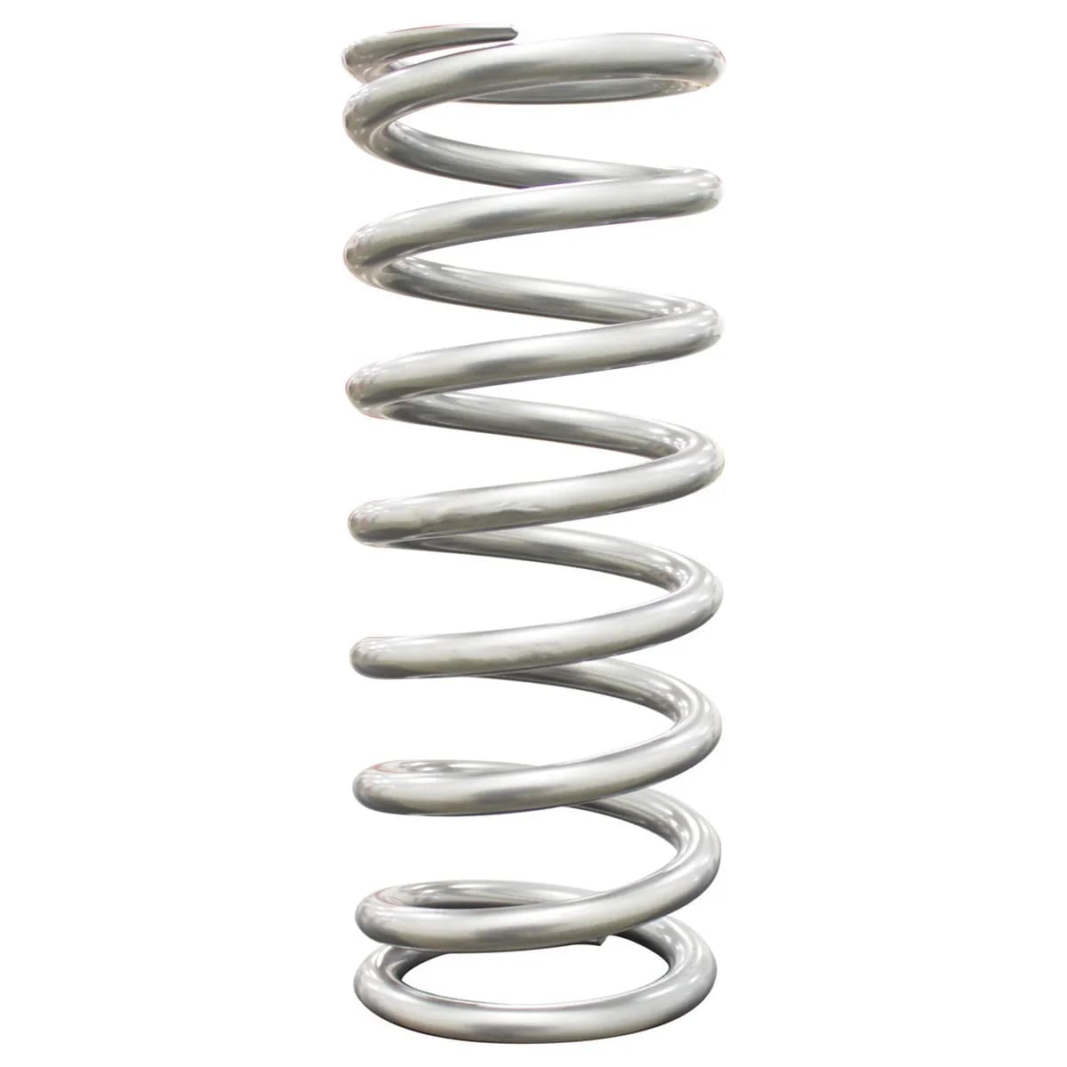 QA1 10HT550 Spring, Cr-Si High Travel 2-1/2 Id 10 X 550 Lbs/In. Silver Pwdr Coat