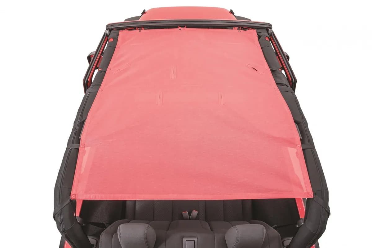 Jeep JK ShadeMaker Freedom Mesh Bimini Top Plus For 07-18 Wrangler JK 2 Door Black MasterTop