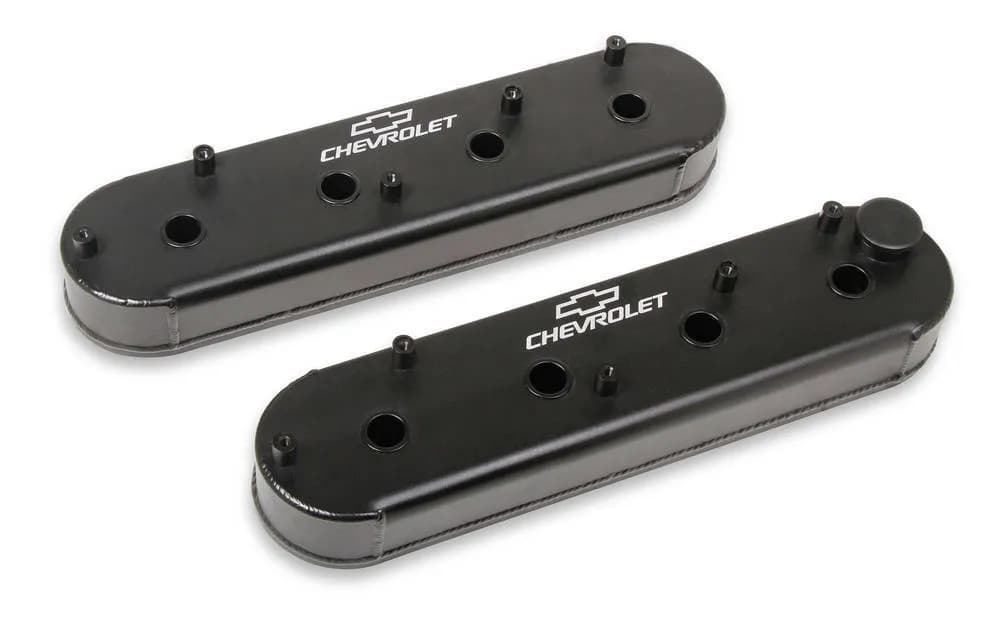 LS Billet Rail Fab. Alm Valve Covers w/Oil Cap