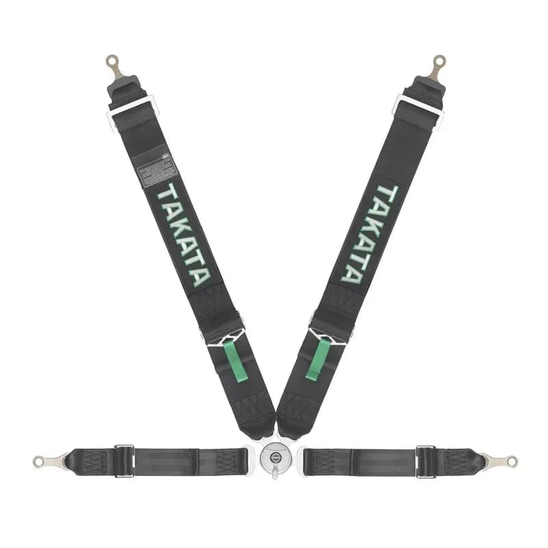Harness Race 4pt Bolt-In 3in Shldr 2in Lap Blk