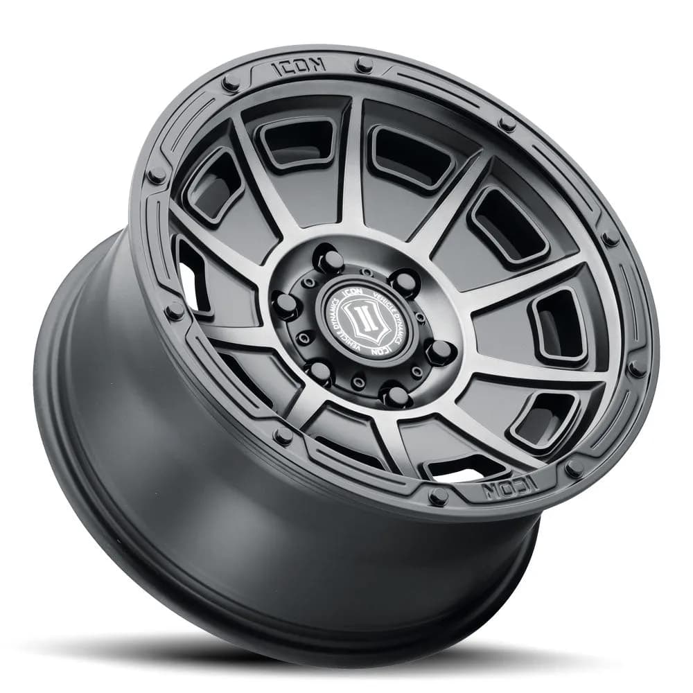 Icon Alloys Victory Smk Sat Black 17 X 8.5 / 6x135 / 6mm / 5 Bs