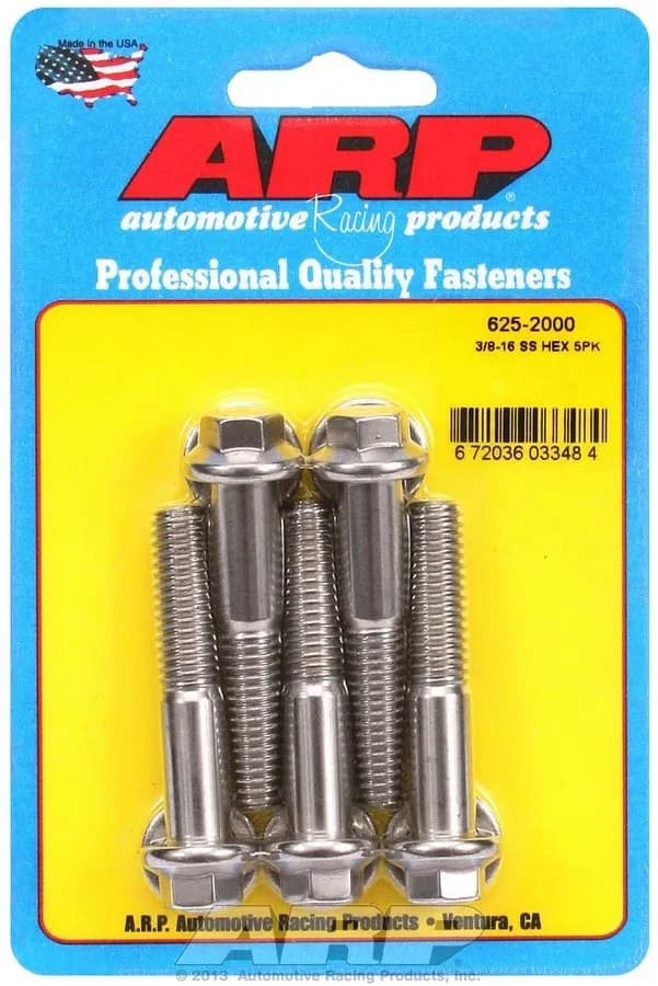 3/816 x 2.000 Hex 7/16 Wrenching ss Bolts