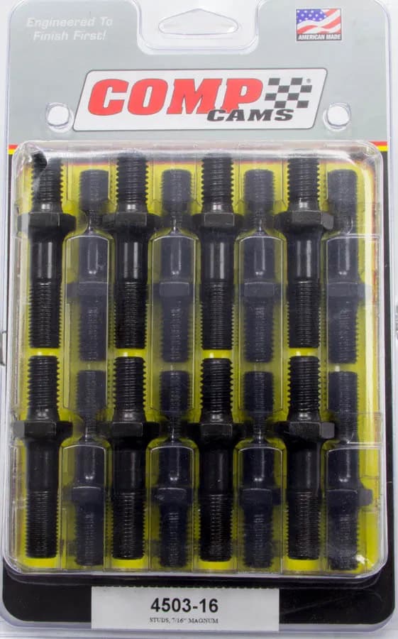 COMP Cams 4503-16 Magnum Rocker Stud Set w/ 7/16 Base Thread and 7/16 Rocker Thread