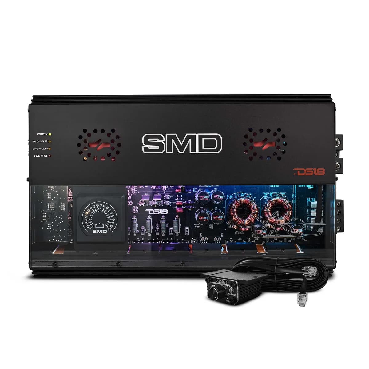 4-Channel | Class A|B | 2 x 1000 @ 4Î© Bridge | 4 x 500 @ 2Î© | 4 x 300 @ 4Î© Watts RMS | VM-1 Voltmeter Built-in | Digital LED Lights