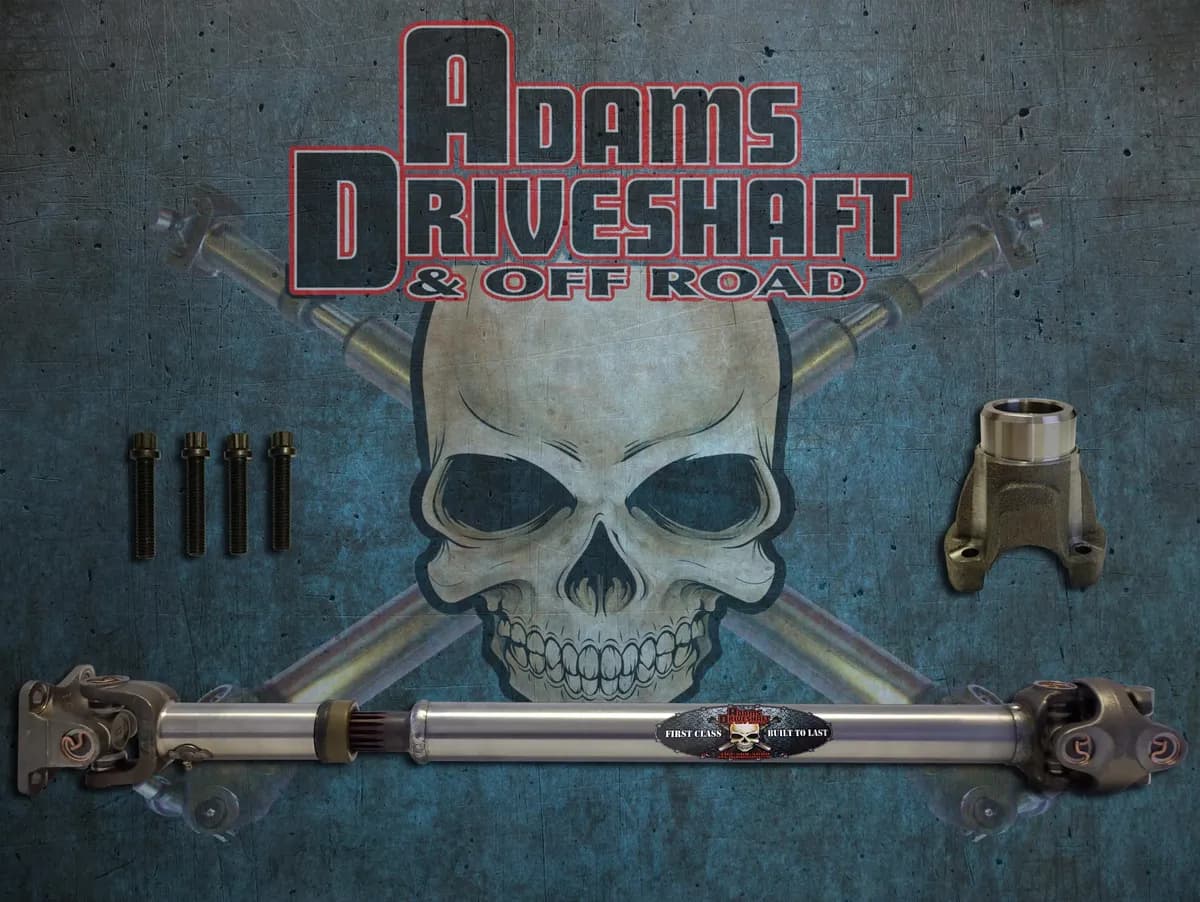 Adams Driveshaft Jk Front 1310 Cv Driveshaft Solid U-Joints [Extreme Duty Series]