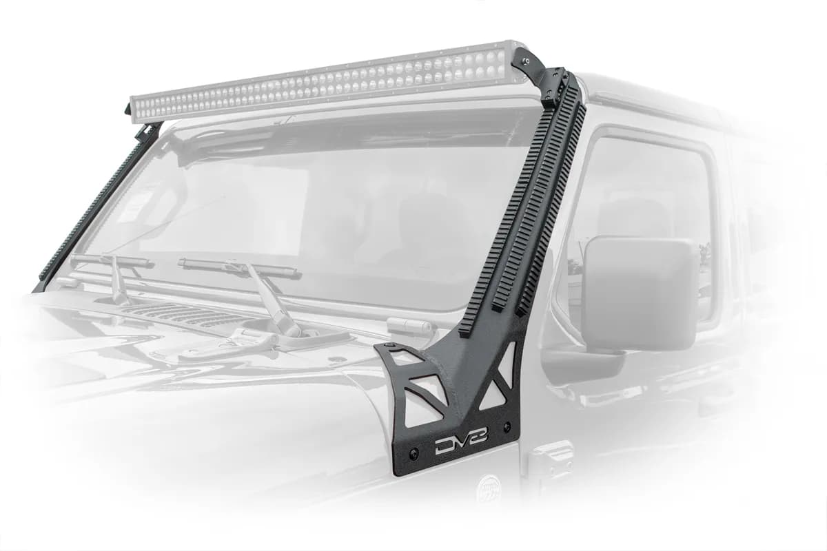 18+ Jeep Jl/ Gladiator Picatinny Rail a Pillar Light Mount DV8 Offroad
