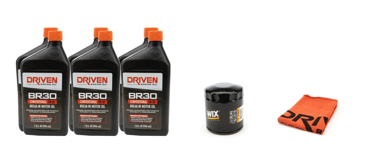 GM Gen III 1997-2006 LS Small Block 6 Quart BR30 5W-30 Break-In Oil Kit
