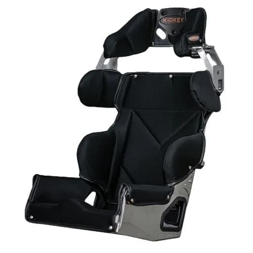 Kirkey Racing 81 Series Road Race Seat Kit - Standard 20° Layback Containment Seat with Black Cover