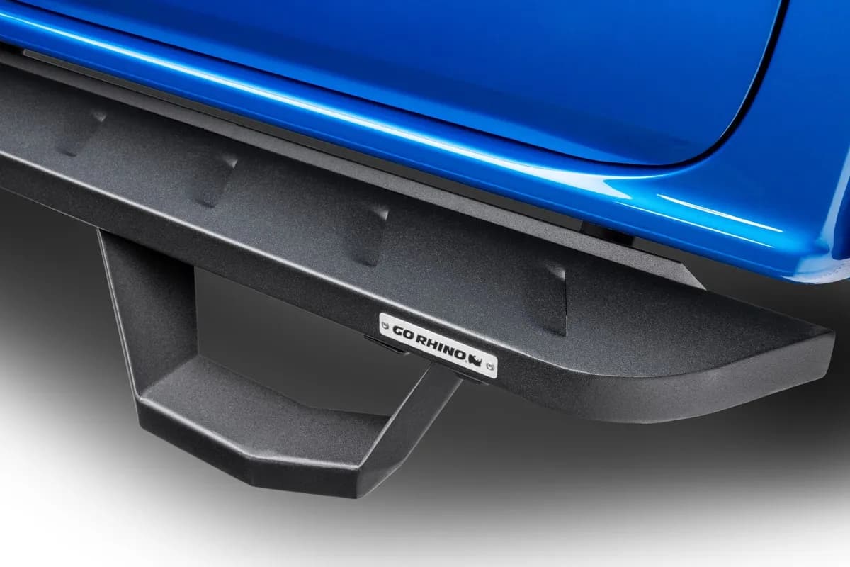 Go Rhino - 6345168720PC - RB10 Running Boards With Mounting Brackets & 2 Pairs of Drop Steps Kit - Textured Black