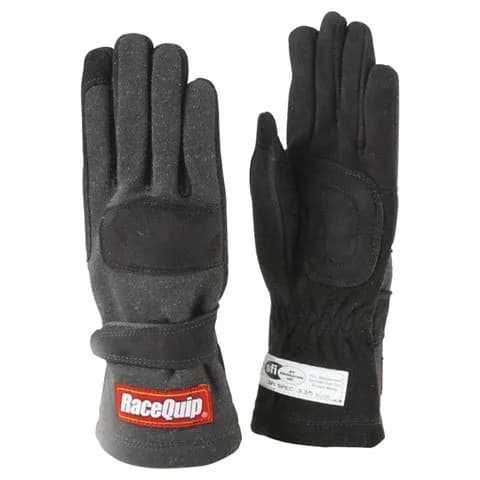 355 Series 2 Layer Nomex Race Gloves Sfi 3.3/ 5 Certified; Black 3xlarge