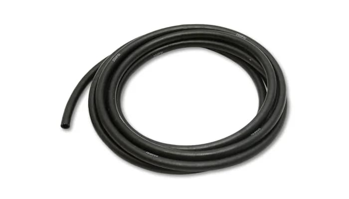 Push On Style Flex Hose; -10AN; 0.625 in. Hose ID; 0.906 in. Hose OD; 6 in. Minumum Bend Radius; 250 PSI Operating Pressure; 10ft. Roll; Nitrile Rubber;