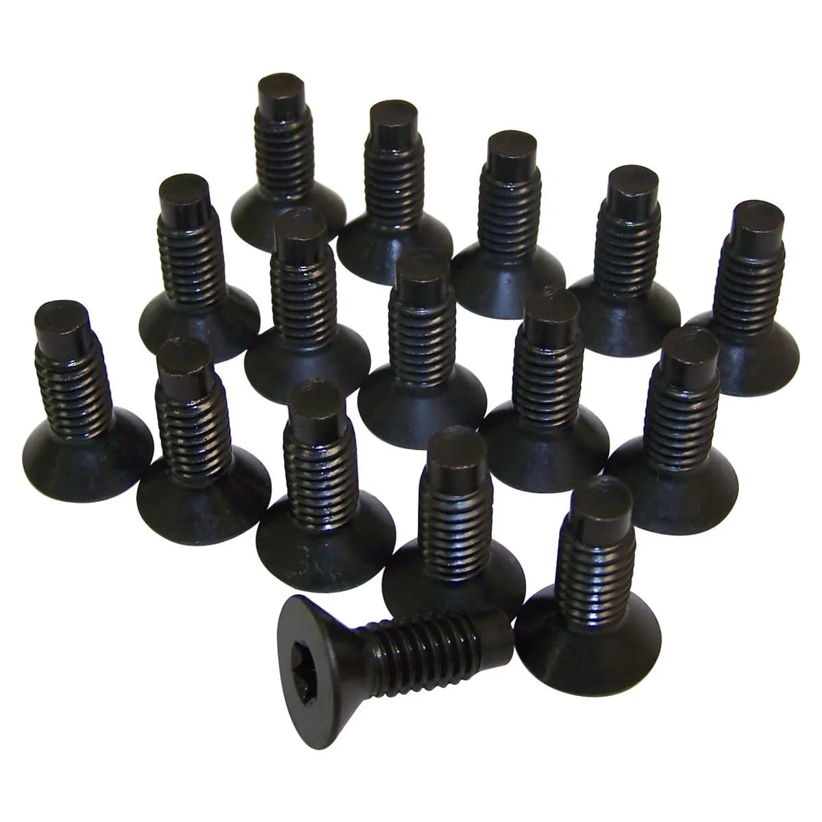 1976-1983 CJ-5 CJ includes 16 pieces 1976-1986 CJ-7 CJ includes 16 pieces 1981-1986 CJ-8 CJ includes 16 pieces 1987-1995 Wrangler YJ includes 16 pieces 1997-2006 Wrangler TJ Uses 14; This kit includes 16 pieces