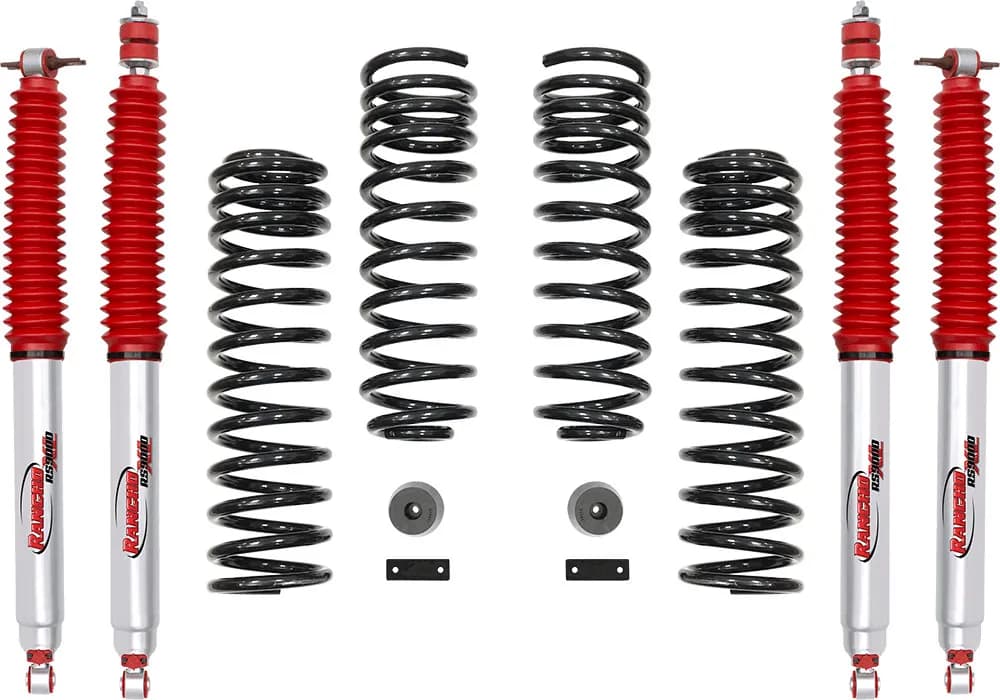 Rancho 2in Sport Lift Kit Suspension System w/9000XL Shocks - JK 2dr
