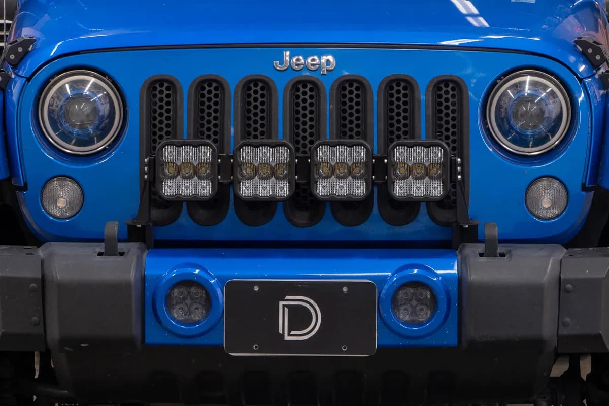 Diode Dynamics - Stage Series Grille Bracket Kit for 2007-2018 Jeep JK Wrangler