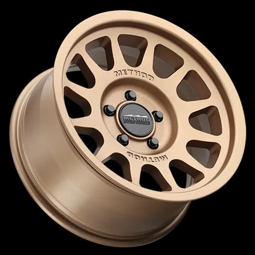 Aluminum Wheels 17x9 Bead Grip MR703 Bolt Pattern 5 On 139.7 Offset -12 Lip Size 1.18 Method Bronze BRZ Method