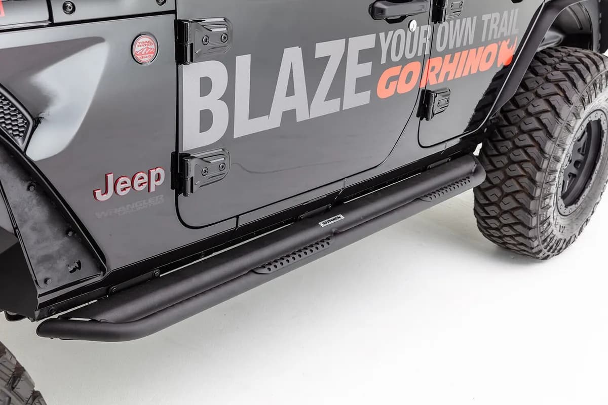 Go Rhino DS4926T - Dominator Xtreme DS SideSteps With Mounting Bracket Kit - Textured Black