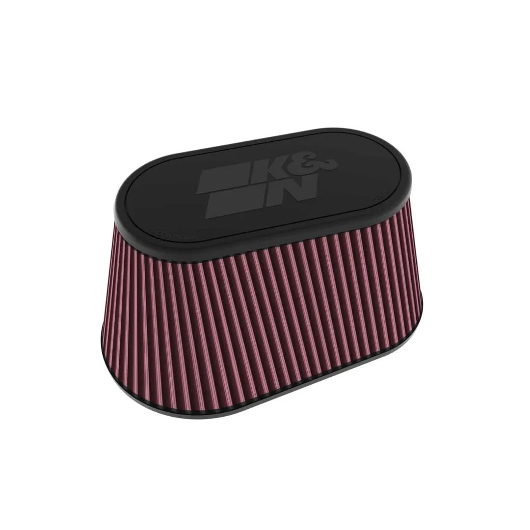 Universal Clampon Air Filter Oval Tapered Red