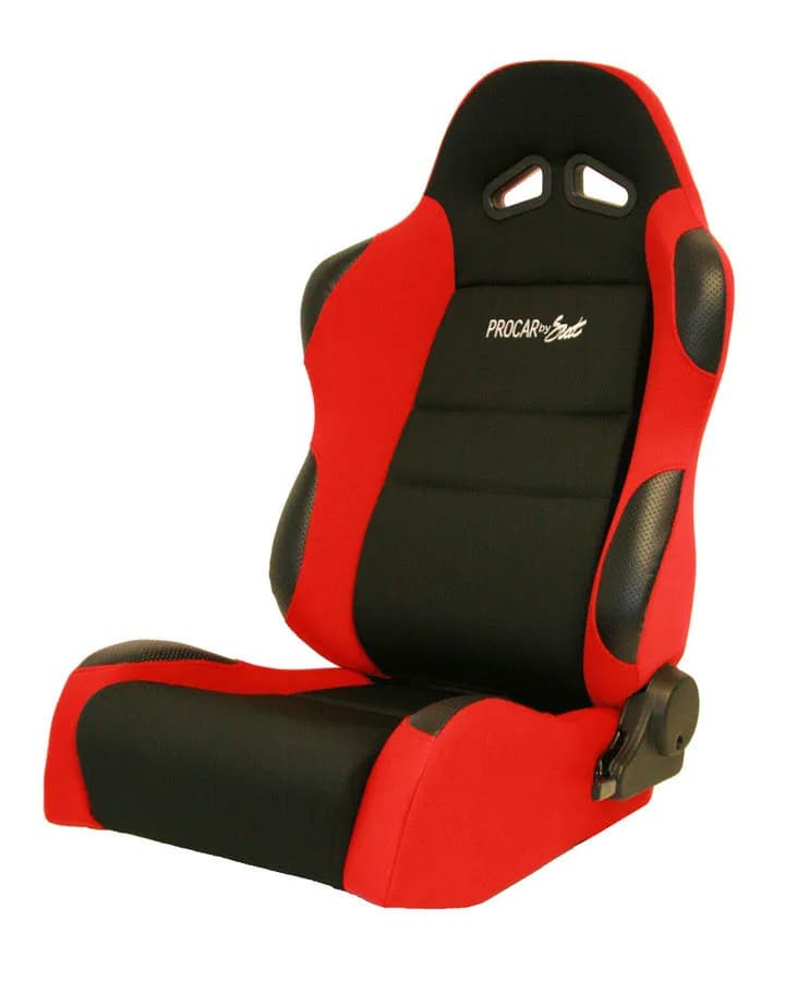 Sportsman Black Velour Inside Red Velour Wings & Side Bolsters