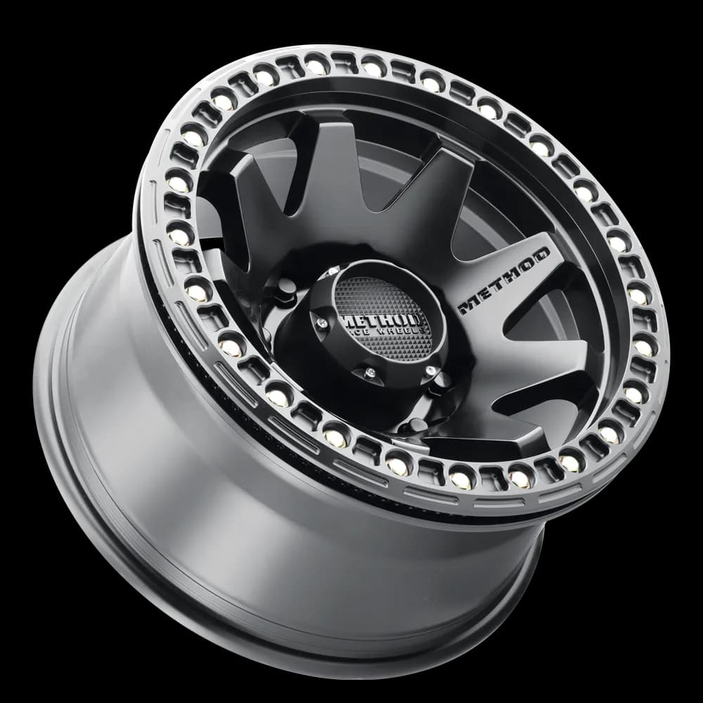 Aluminum Wheels 17x9 MR108 Bolt Pattern 8 On 165.1 Offset -44 Lip Size 0.63 Matte Black MB Method