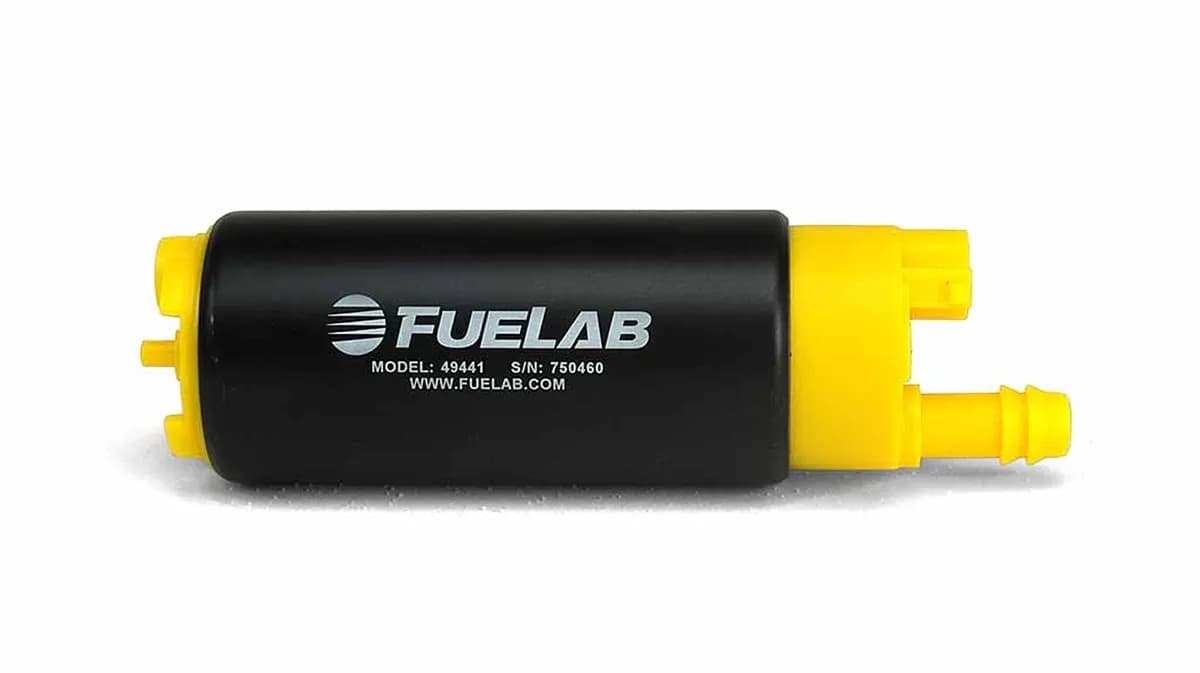 High Output In Tank Electric Fuel Pump 340LPH Inlet Offset from Outlet FUELAB