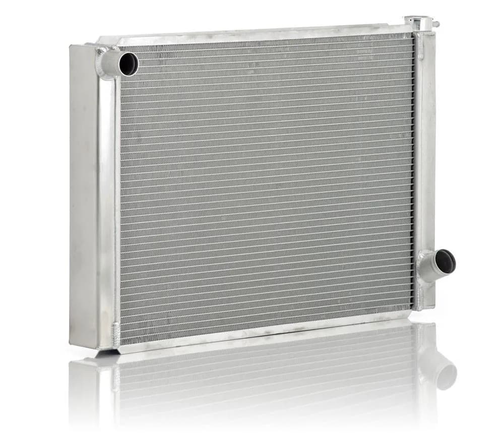 GM Single Pass Circle Track Radiator Dual 1 Inch Core 19 x 28 Inch Be Cool Radiator