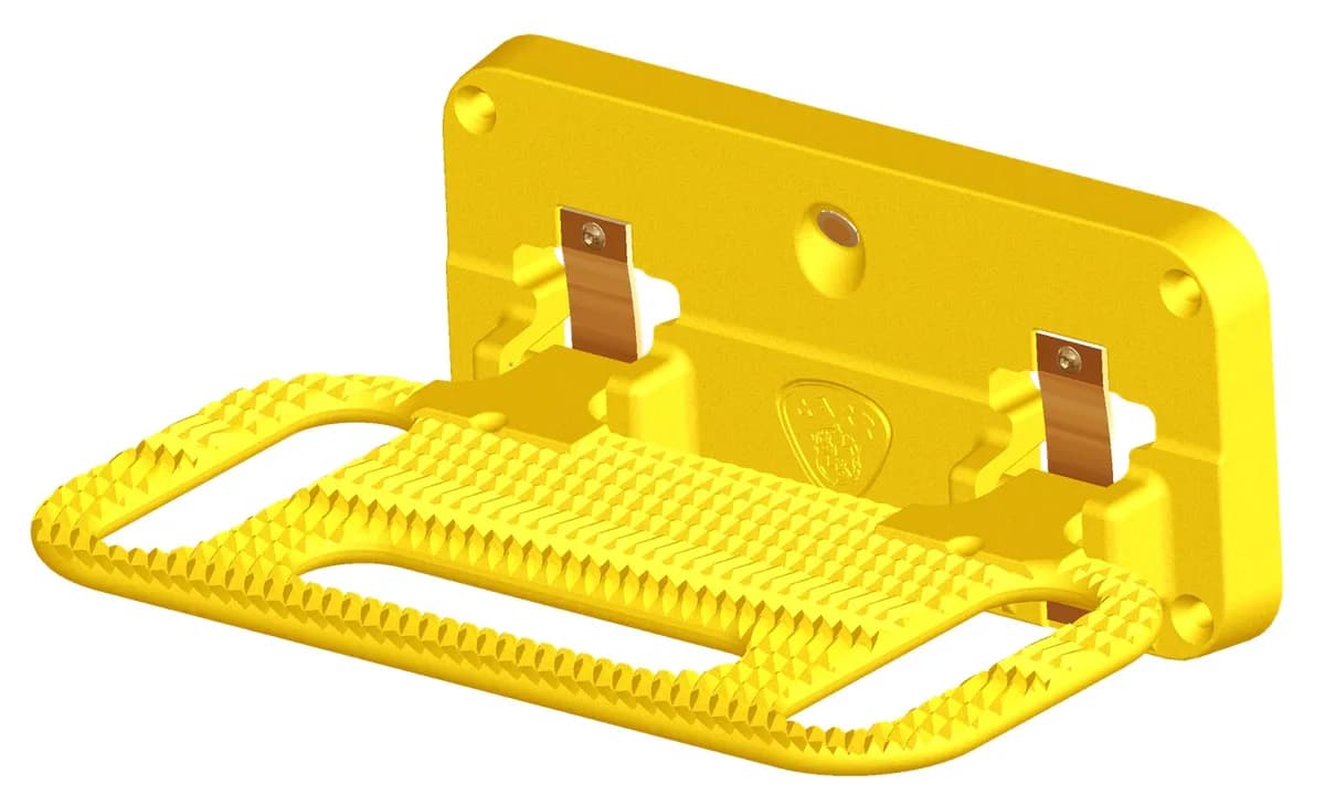 CARR - 193017 - HD Mega Step; Hitch Mount; LED Step Surf; XP7 Safety Yellow; Single