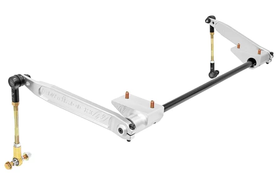 Antirock® Sway Bar Kit; Front; Bolt-On; Aluminum Frame Brackets; 7075 Billet Aluminum Arms; 0.850 in. Bar;