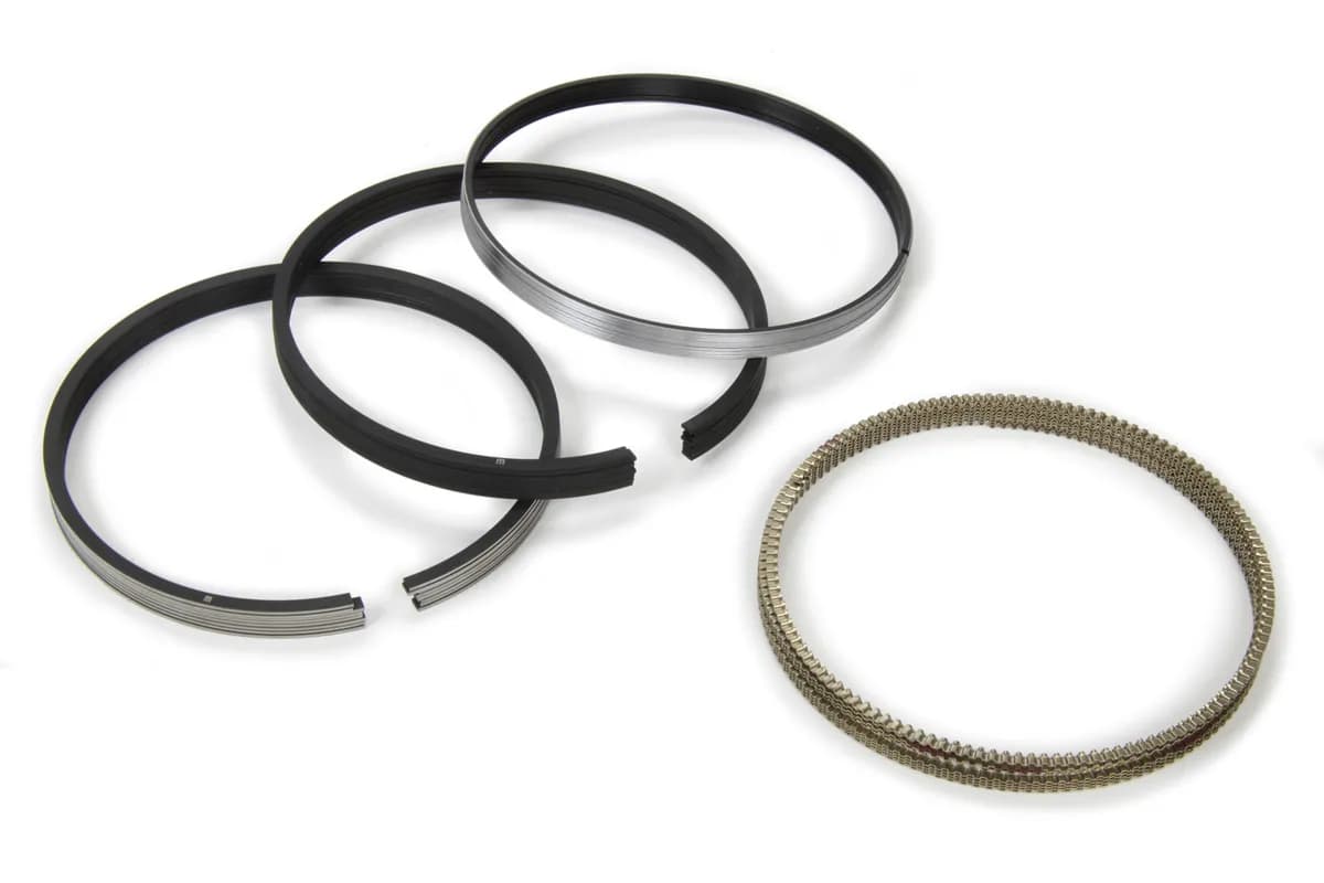 Mahle Motorsport 4190MS-112 Ring (set) - 1.0mm, 1.0mm, 2.0mm Standard Tension +.005 File Fit Rings