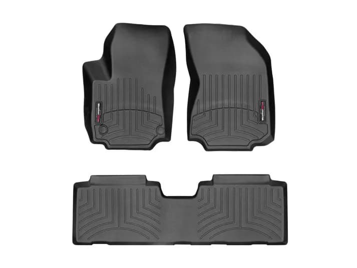 WeatherTech 2018 - 2024 GMC Terrain / Terrain Denali Black Front and Rear Floorliners 4412341-4411762