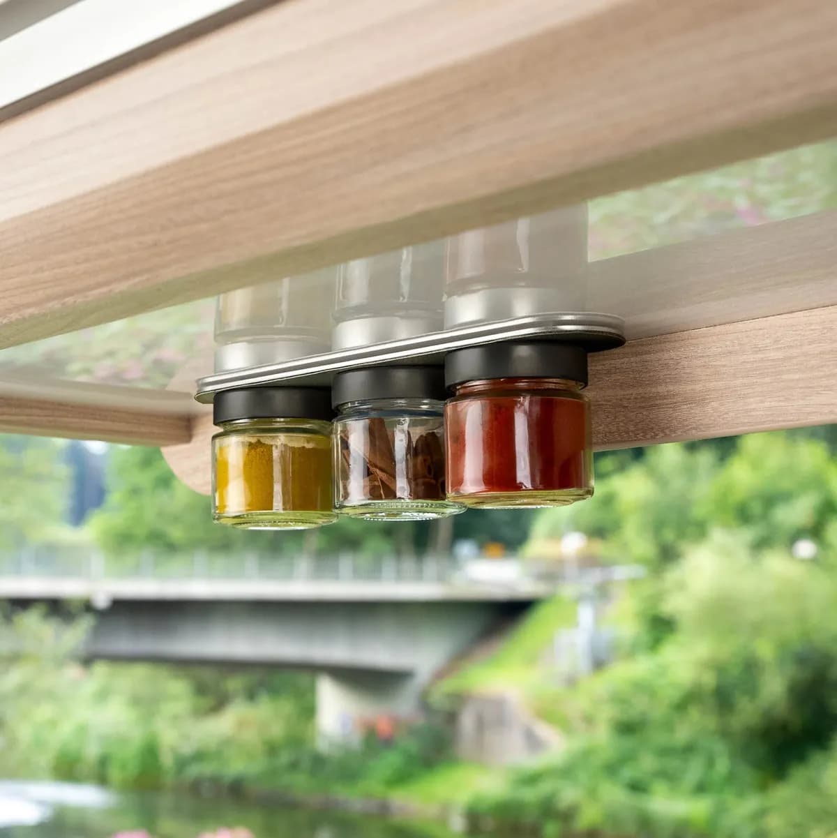Magnetic Deli Jars Black & Classy 125 ml Including Black Ledge