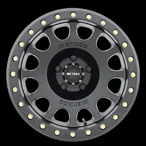 Aluminum Wheels 17x9 Beadlock MR105 Bolt Pattern 5 On 114.3 Offset -38 Lip Size 1.77 Matte Black MB Method