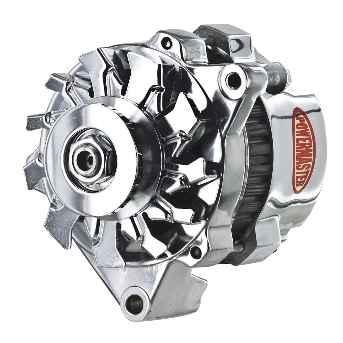 Alternator; CS121; Offset Right; 100 Amp; 60 Idle; 1 Groove V Type Pulley; Polished;