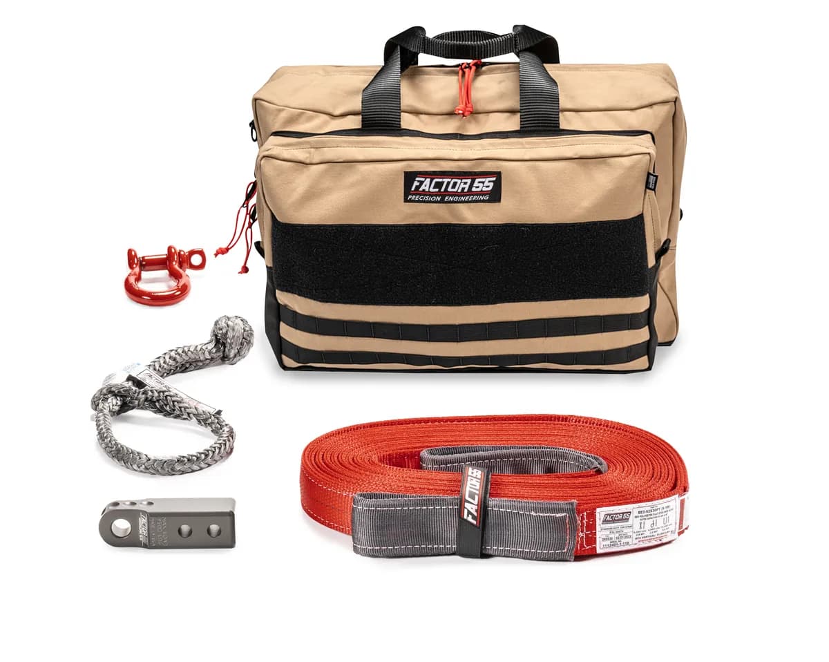 Factor 55 00485-06-Large Owyhee Recovery Kit (Gray Hitchlink And Large Bag)