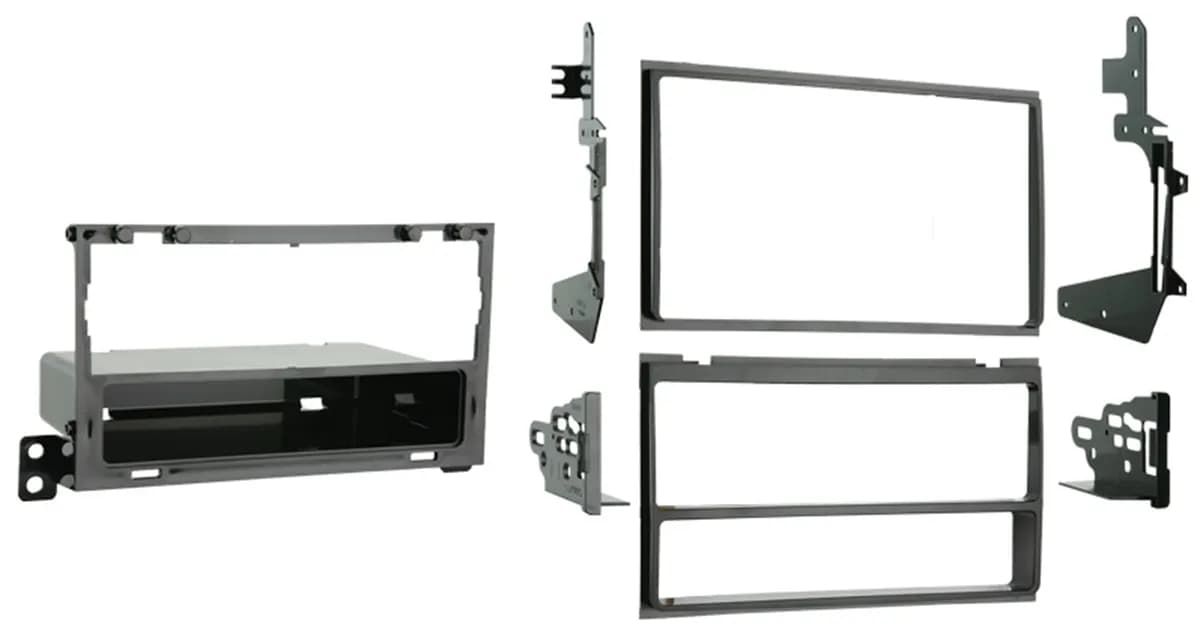 Turbokits; Radio Installation Kit; Incl. Instructions/Hardware/Storage Pocket/Snap-In Iso Mount System; For Double Din or Two Single Din; Recessed Din Opening;