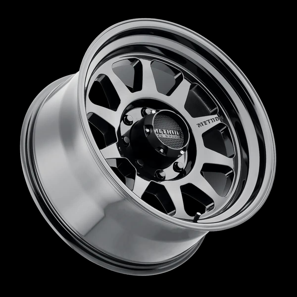 Aluminum Wheels 20x9 MR316 Bolt Pattern 8 On 180 Offset 18 Lip Size 1.77 Gloss Black GB Method