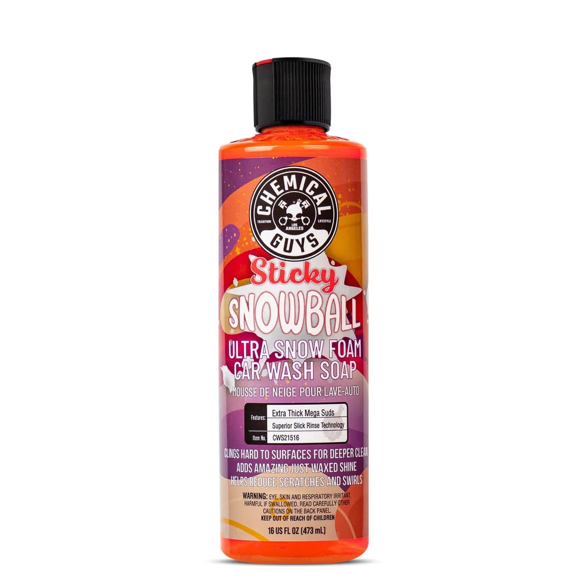 Chemical Guys Sticky Snowball Snow Foam Auto Wash - 1 Gallon