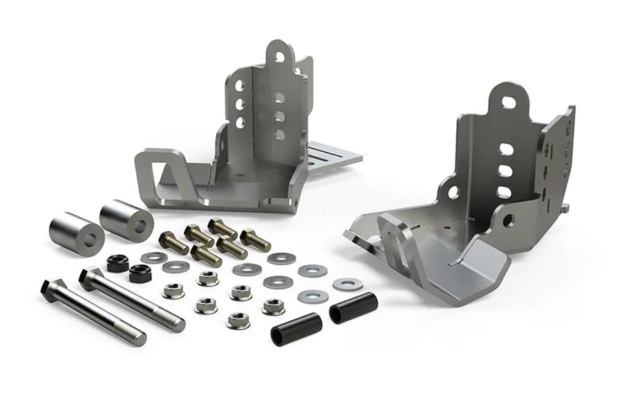 0718 Wrangler Falcon HD Rear Shock Skid Plate Kit