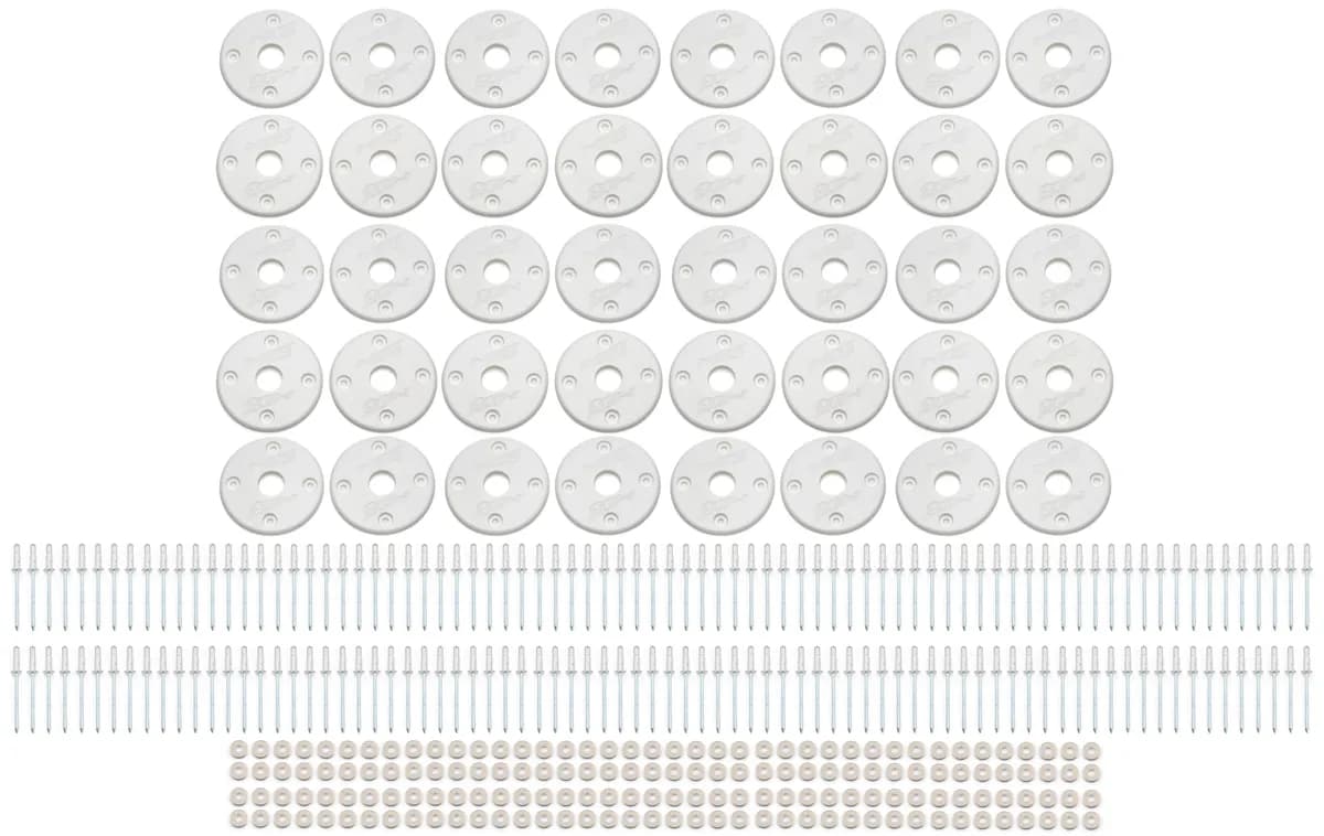 Scuff Plate Plastic White 40-Pack MD3