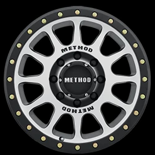 Aluminum Wheels 17x8.5 NV MR305 Bolt Pattern 8 On 170 Offset 0 Lip Size 1.3 Black BM Machined Face-Black Street Loc Method