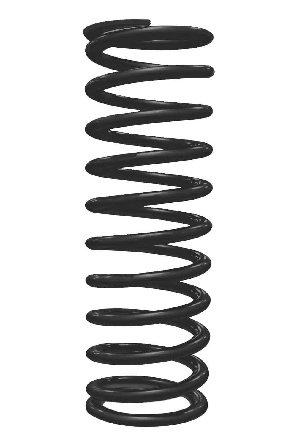 QA1 14HT080B Spring, Cr-Si High Travel 2-1/2 Id, 14 X 80 Lbs/In. Black Pwdr Coat
