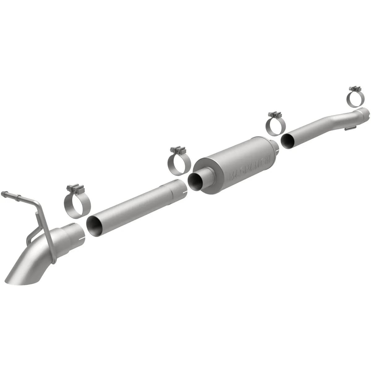 MagnaFlow 2007-2011 Jeep Wrangler 3.8L Off Road Pro Series Cat-Back Performance Exhaust System 17120