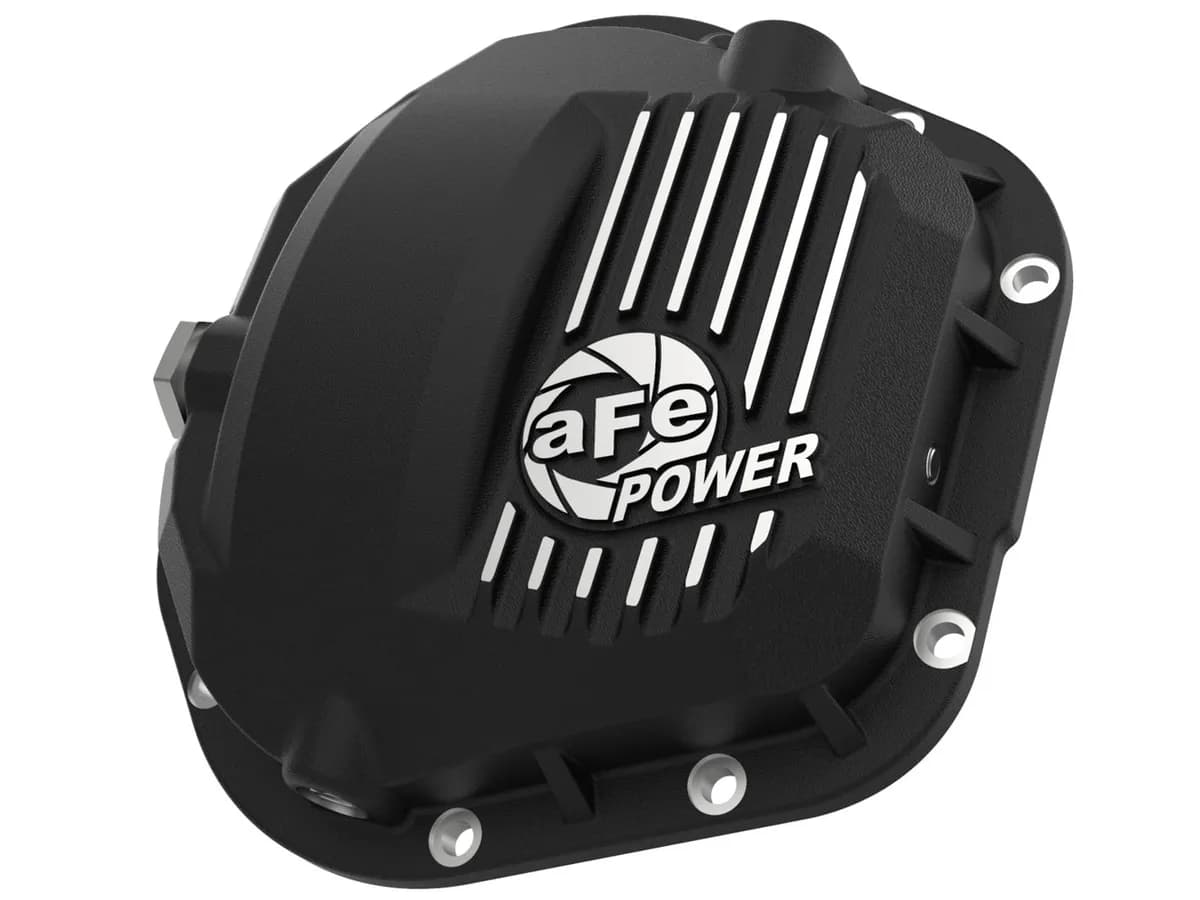 Pro Series Dana 60 Front Differential Cover Black w/ Machined Fins