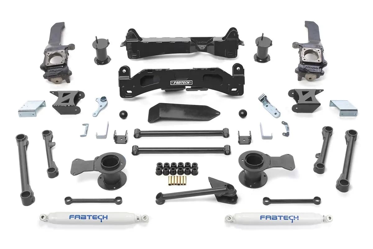 Basic Lift System w/Shocks; w/Performance Shocks; 6 in. Lift;