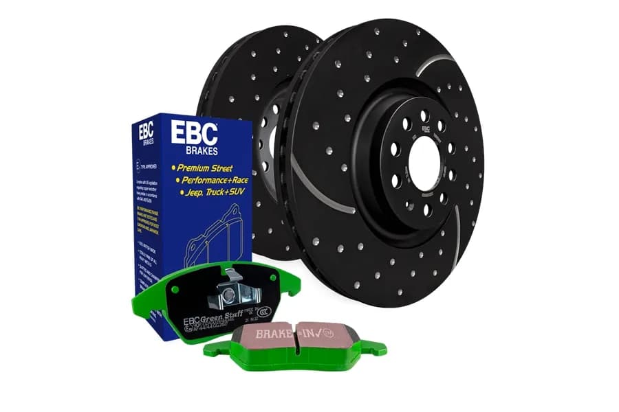 S3 Kits Greenstuff 6000 and GD Rotors Truck/SUV; Rear; FMSI Pad No. D1274; Solid; 5 Bolt Holes; 316mm Dia.; 76mm Height; 12mm Thick; 72.1mm Center Hole Dia.;